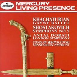 Khachaturian : Gayne ballet music - Shostakovich : Symphony n°5 | Khatchatourian, Aram - compositeur et chef d'orchestre